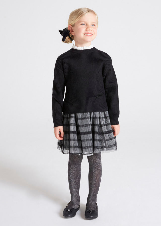 Mayoral KNIT Dress with tulle Mayoral KNIT Dress with tulle