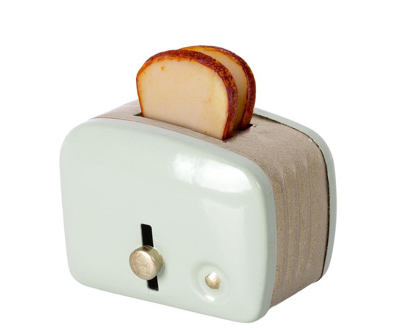 MINIATURE TOASTER & BREAD - MINT